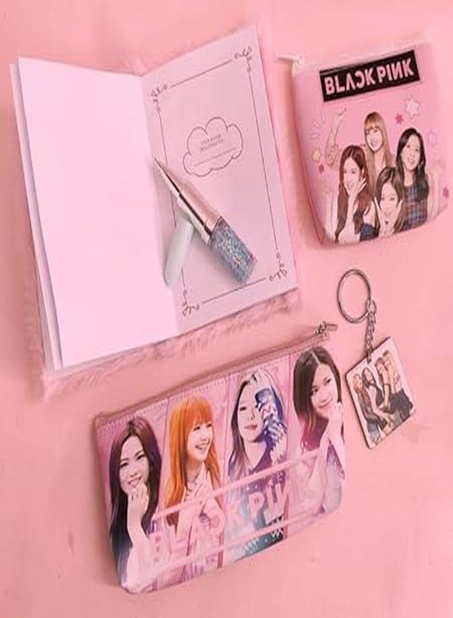 AMANVANI Stationery Set for Girls - Return Gifts Kit (Pack of 5 Items) - Blackkpink Items for Birthday and Kids - Image 5